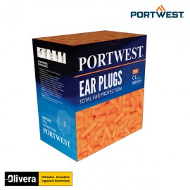 Portwest EP21 - Recarga del dispensador de tapones auditivos (500 pares)