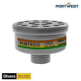 Portwest P926 - Filtro para gases ABEK2 (Caja 4 unidades)