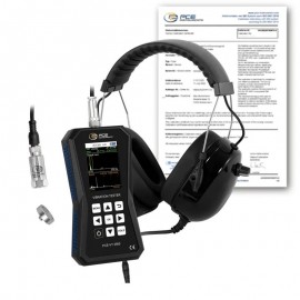 Vibrómetro PCE-VT 3950-ICA incl. certificado de calibración ISO