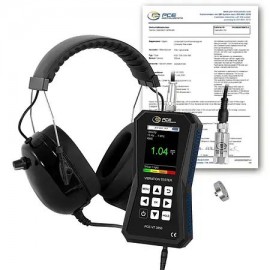 Vibrómetro PCE-VT 3850-ICA incl. certificado de calibración ISO