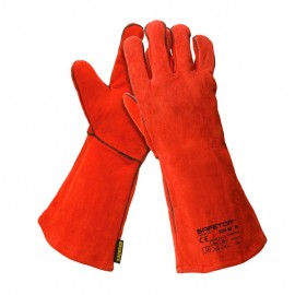 ESSEN, guante de soldador rojo 35 cm