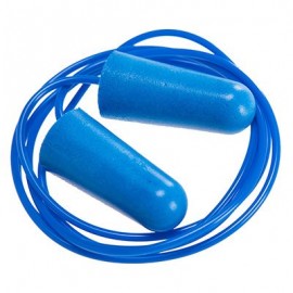 Tapón detectable de espuma de PU con cordel (200 pares) Azul