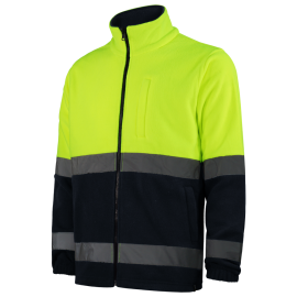FORRO POLAR COMBINADO COLOR AZUL AMARILLO AV